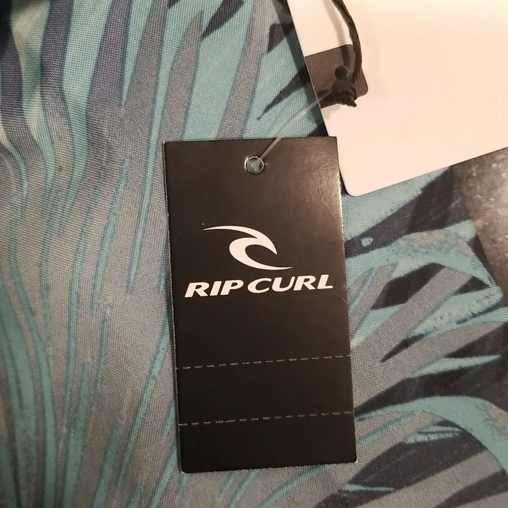RIP CURL Sunrise NL Boardshorts ~ Navy Teal Palm Leaf Print 30 NWT